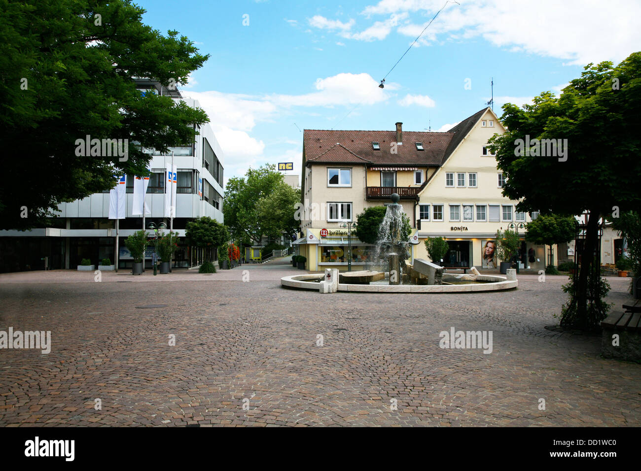 Ochsen Brunnen Nürtingen Stockfoto