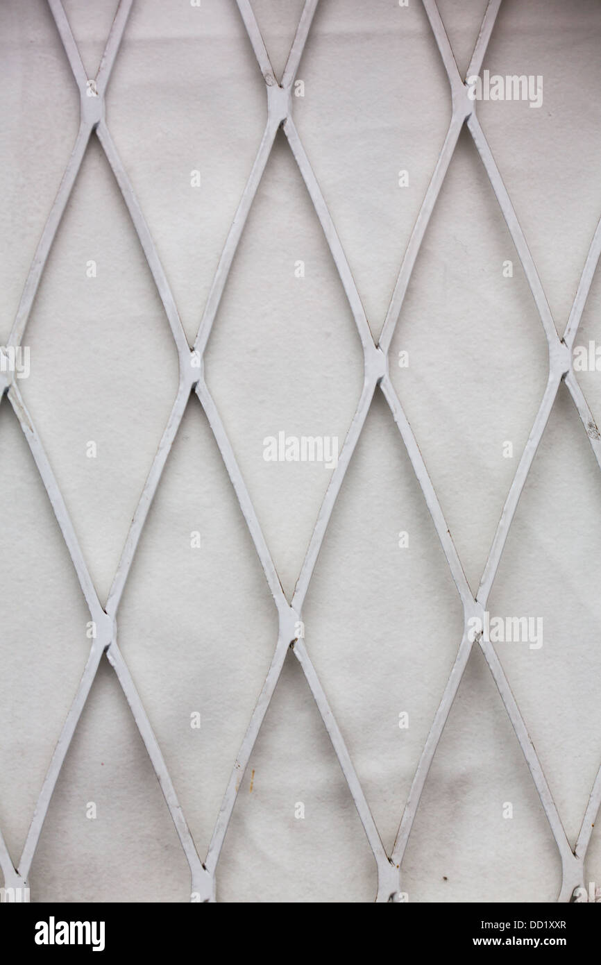 Nahtlose Metallgitter Mit Rautenmuster Form Stockfotografie Alamy