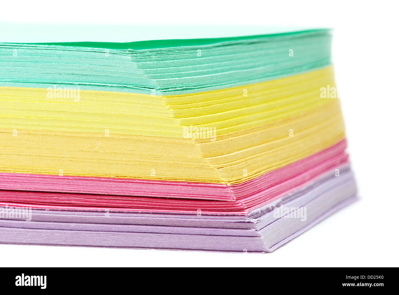 farbiges Papier Stockfoto