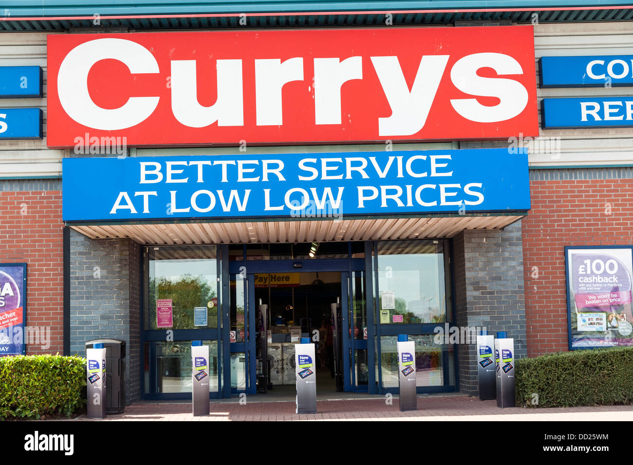 Currys speichern an Bridgwater, UK. Stockfoto