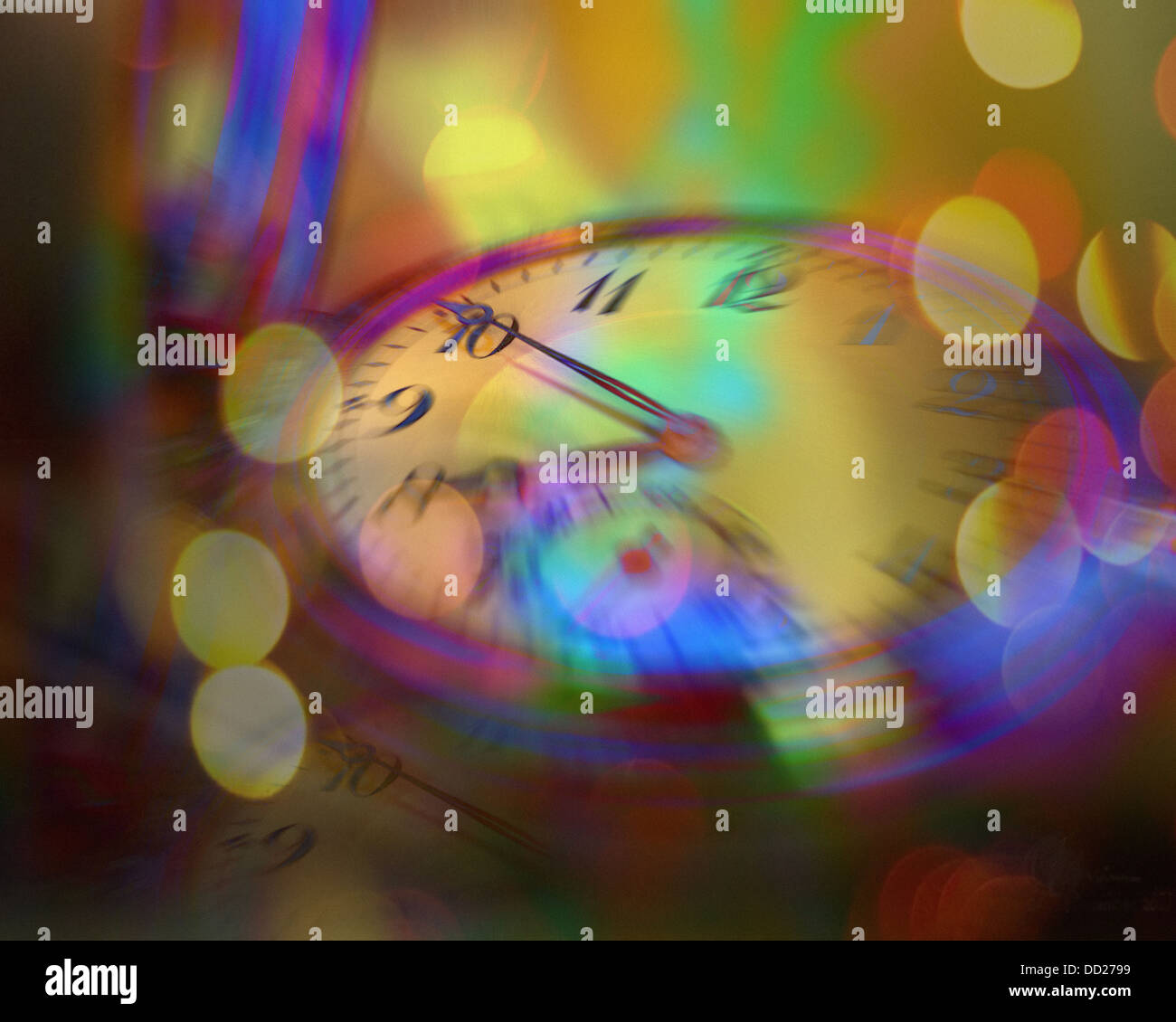 DIGITALE Kunst: Tempus fugit Stockfoto