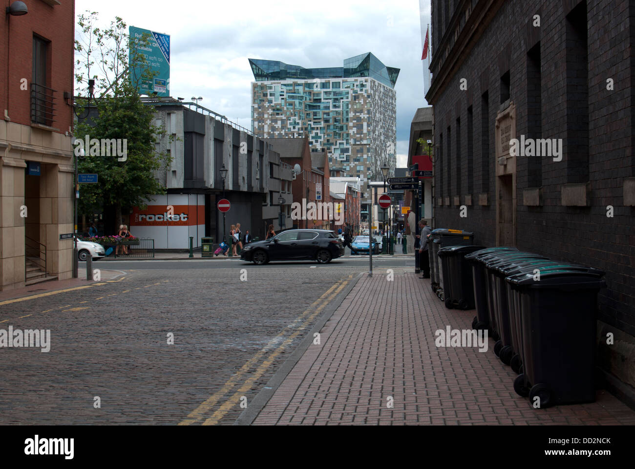 Oozells Street und The Cube Gebäude, Birmingham, UK Stockfoto