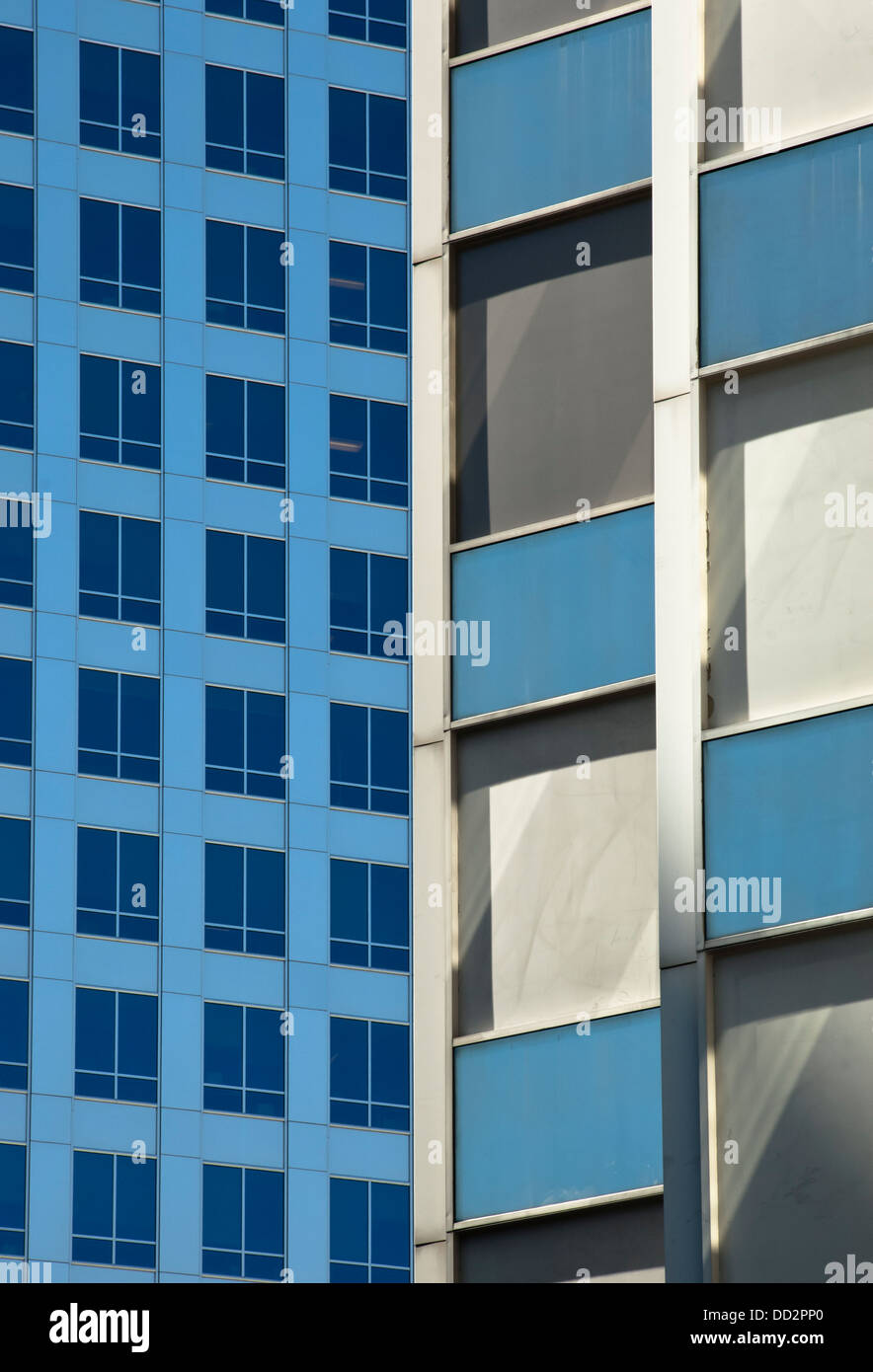 Gebäude in Dowtown Bellevue, Washington, USA Stockfoto
