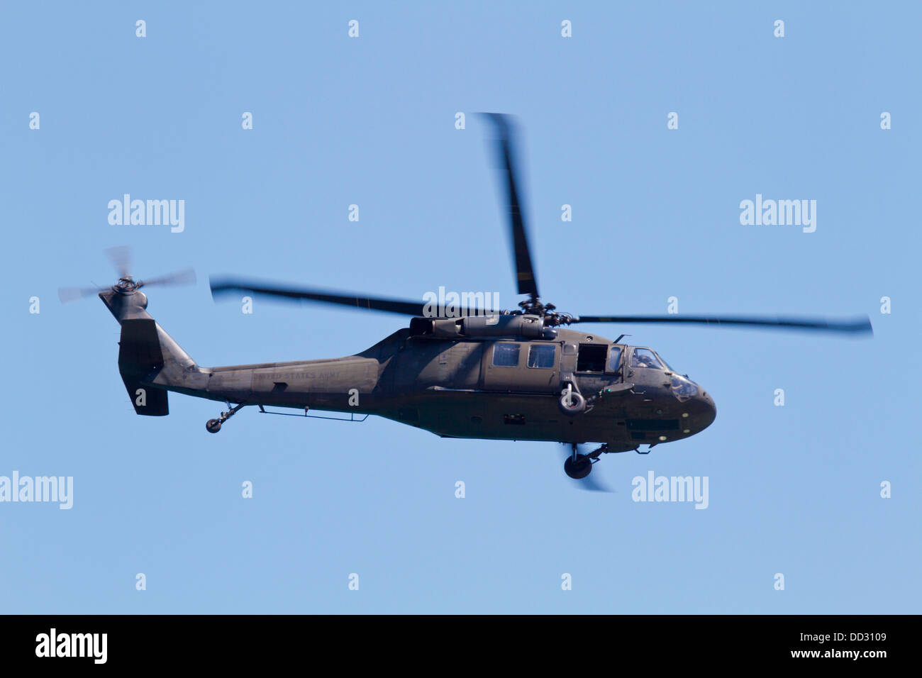 Ein US-Armee-Sikorsky UH-60 Blackhawk-Hubschrauber Stockfoto