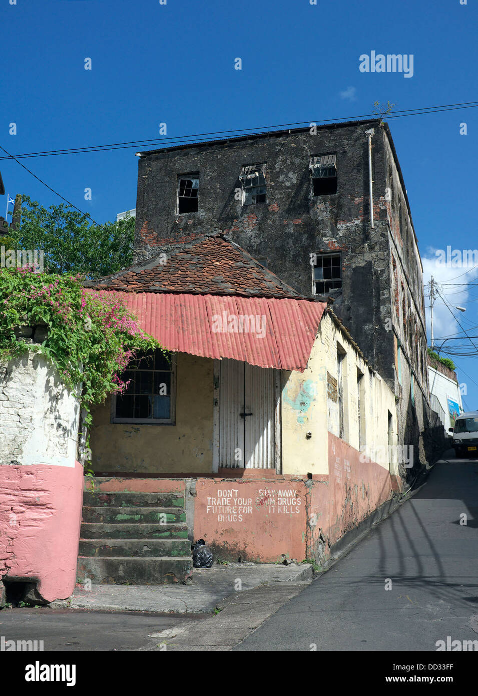 St. Georgs-die Hauptstadt von Grenada, Karibik-Insel Stockfoto