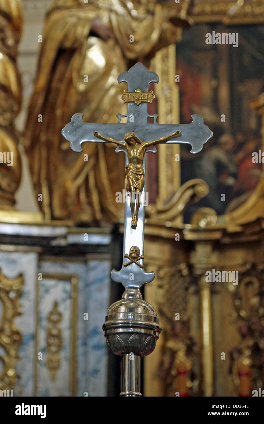 Im Inneren der Kirche von Bernhardin (Brownriar) liegt am Fuße des Wawel-Hügel. Stockfoto