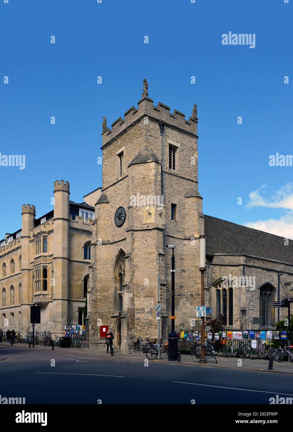 Kirche von Saint Botolph. Trumpington Street, Cambridge, Cambridgeshire, England, Vereinigtes Königreich, Europa. Stockfoto