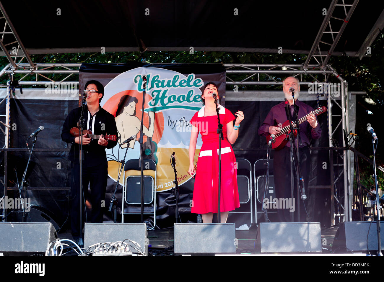 Dun Laoghaire, Dublin County, Irland. 25. August 2013. Die Ukulele