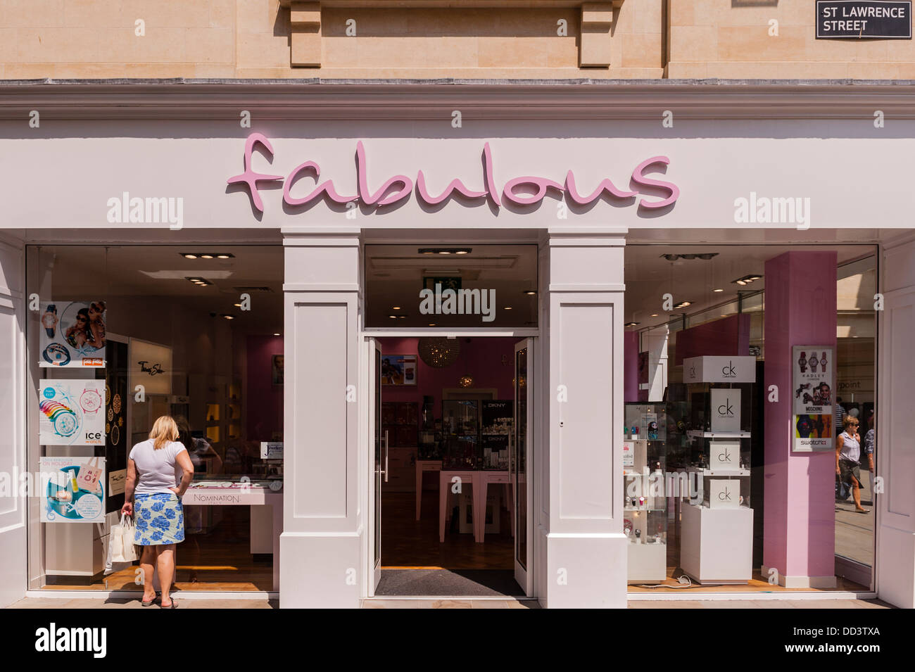 Die Fabulous shop Shop in Bath, Somerset, England, Großbritannien, Großbritannien Stockfoto