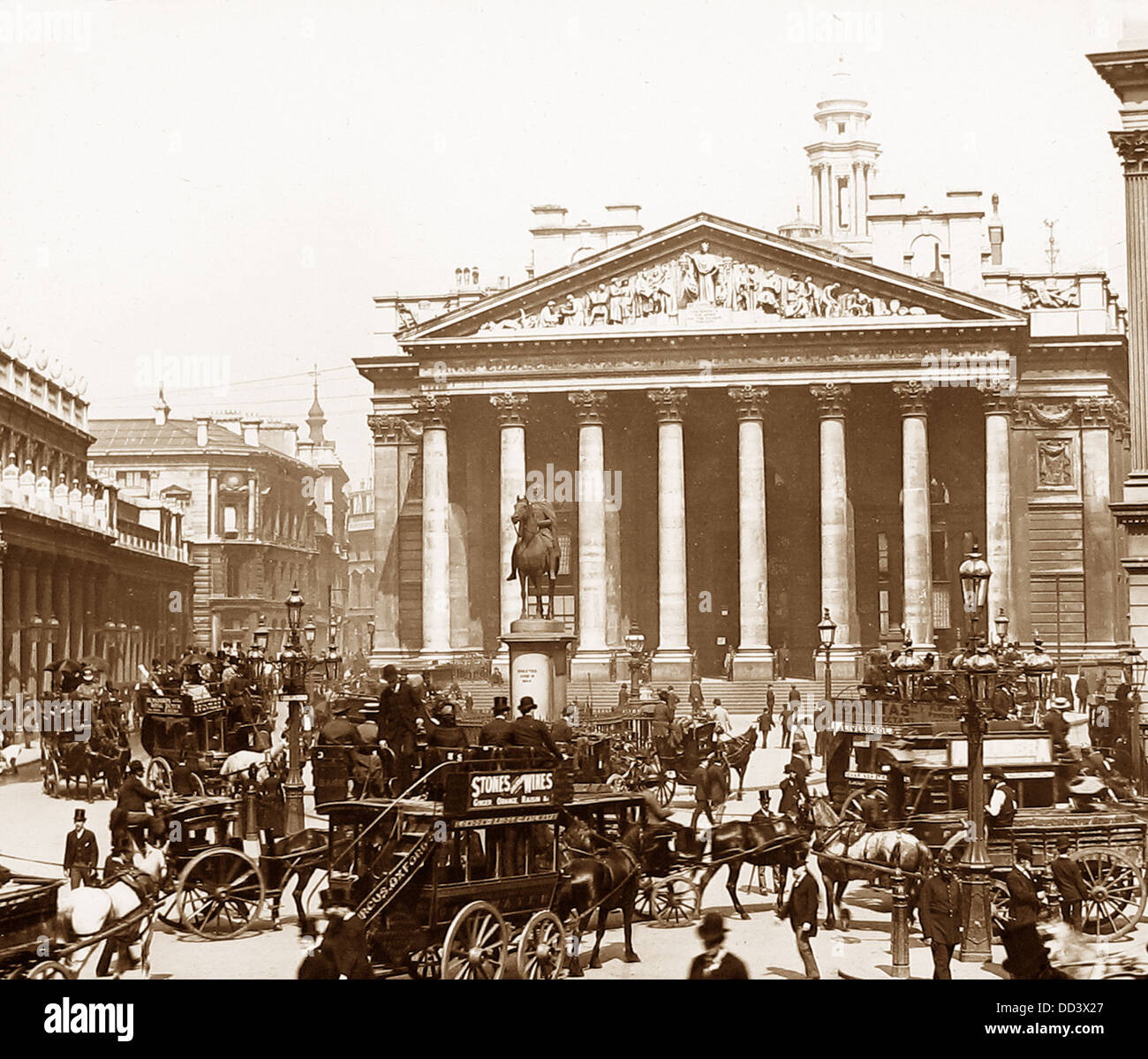 Londoner Royal Exchange viktorianischen Zeit Stockfoto