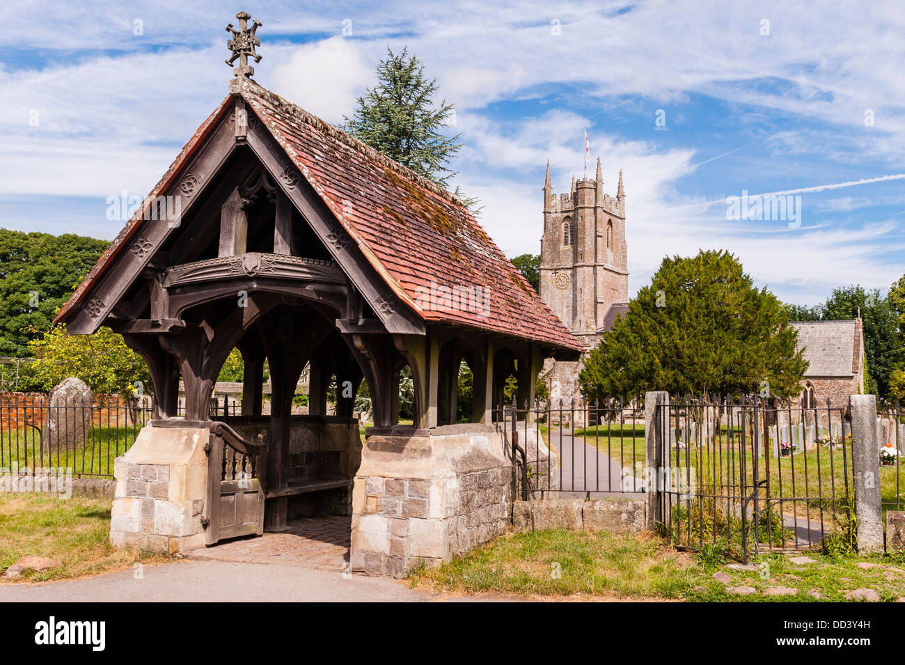 Die Pfarrkirche St. Jakob in Avebury, Wiltshire, England, Großbritannien, Uk Stockfoto