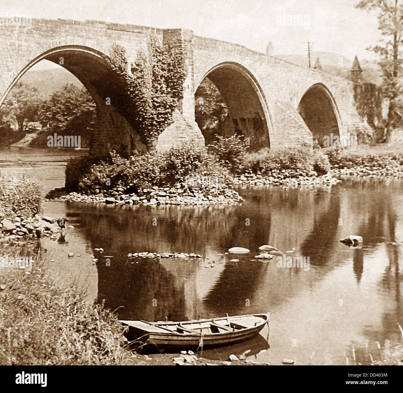 Stirling Forth Bridge viktorianischen Zeit Stockfoto
