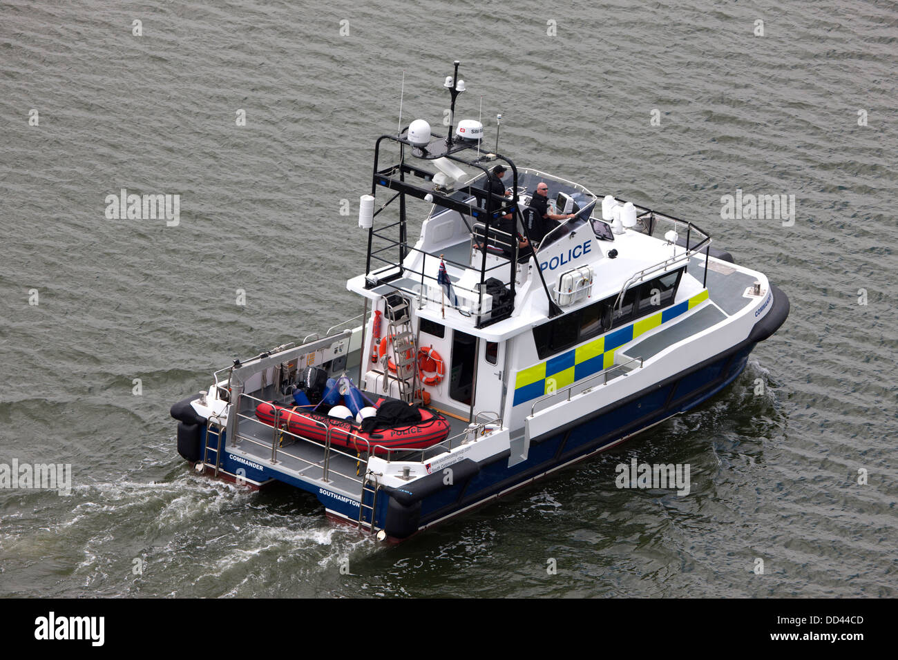 Polizei Wasserfahrzeug patrouillierenden Southampton Wasser Stockfoto