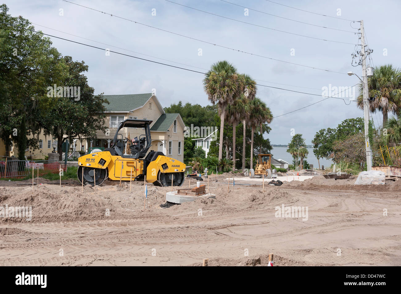 Bau, für diese alte Zeit schauen Sie in der Stadt Mount Dora, Florida USA Stockfoto