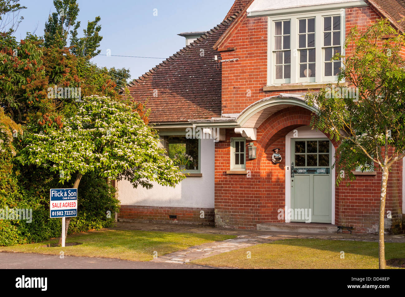 Ein Haus zum Verkauf in Southwold, Suffolk, England, Großbritannien, UK Stockfoto