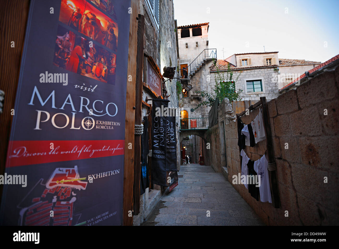 Korcula das Haus von Marco Polo. Stockfoto
