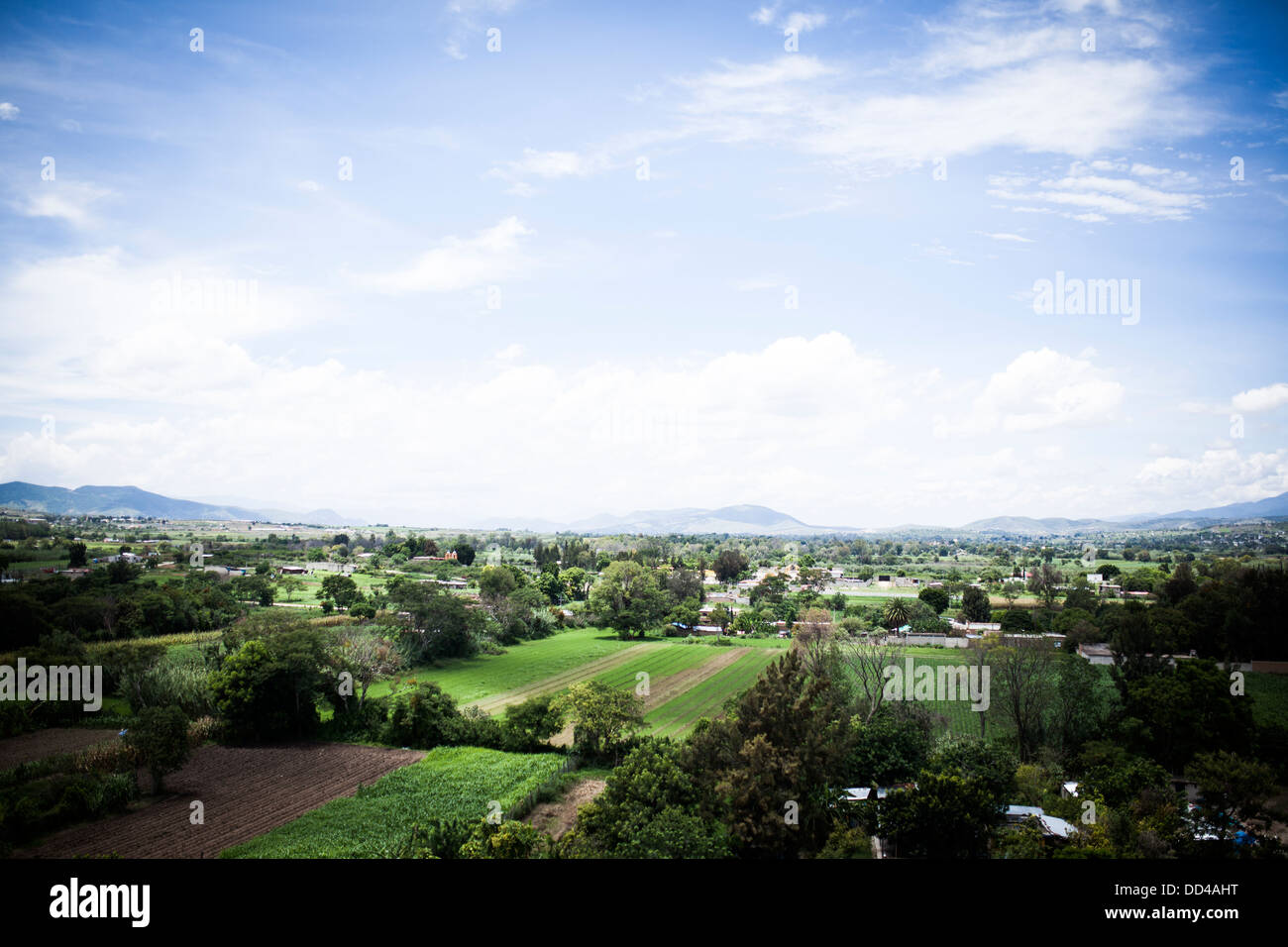 Ein schönes Foto einer Oaxaca-Landschaft. Stockfoto