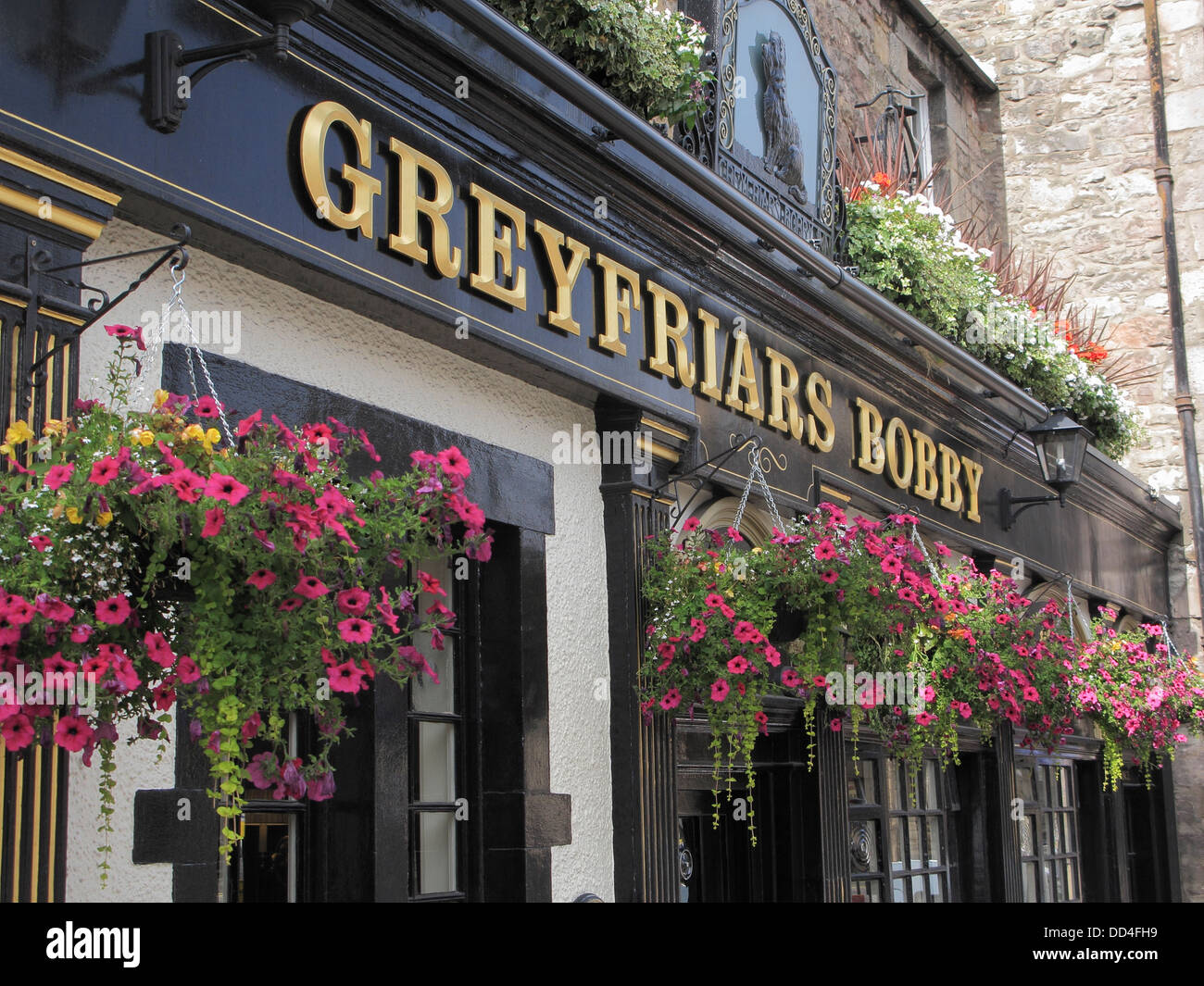 Greyfriars Bobby Bar oder Kneipe, Candlemaker Row, Edinburgh, Scotland, UK Stockfoto