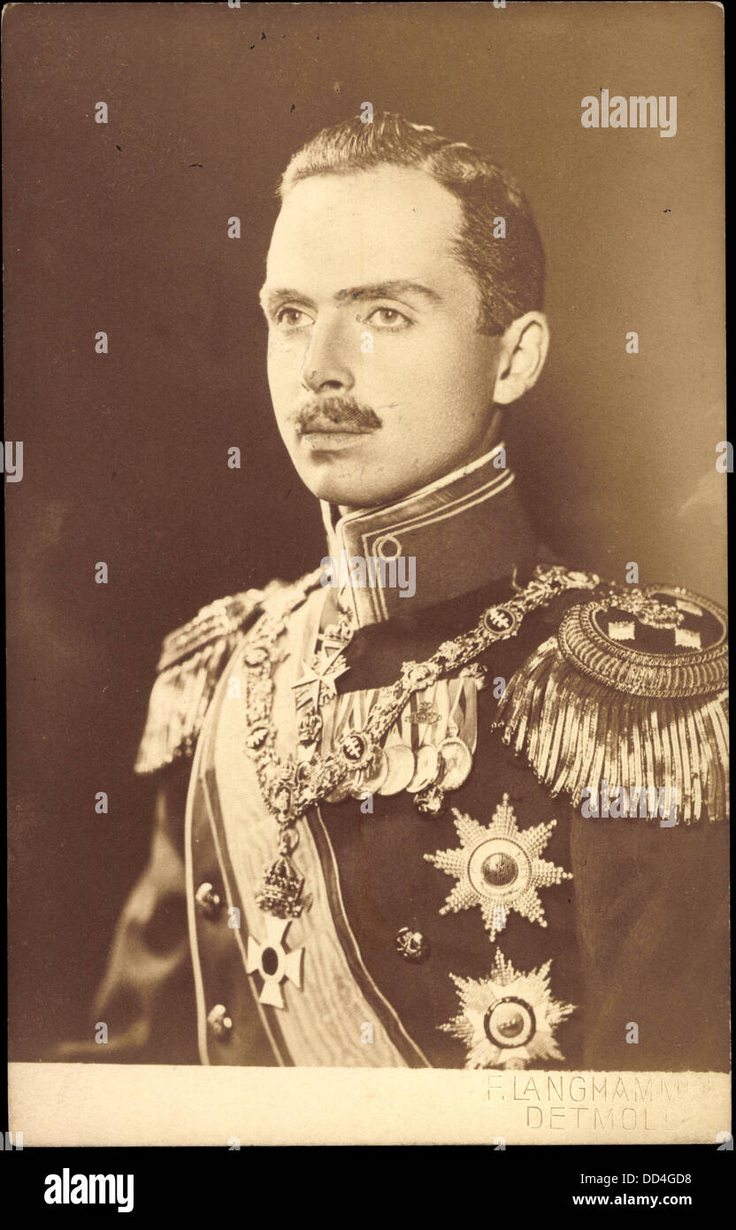 AK Herzog Carl Eduard von Sachsen Coburg Gotha, Orden, Abzeichen