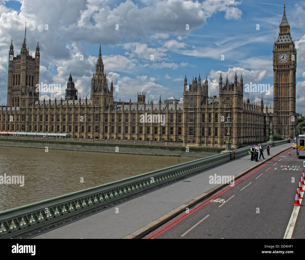 Palace of Westminster, Westminster Bridge, Norden kommend, London, South East England, SW1A 0AA Stockfoto