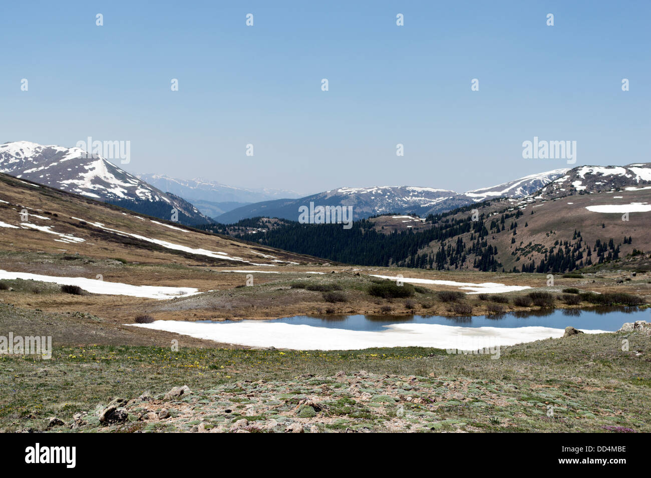 Independence Pass südlich von Aspen, Colorado. Stockfoto