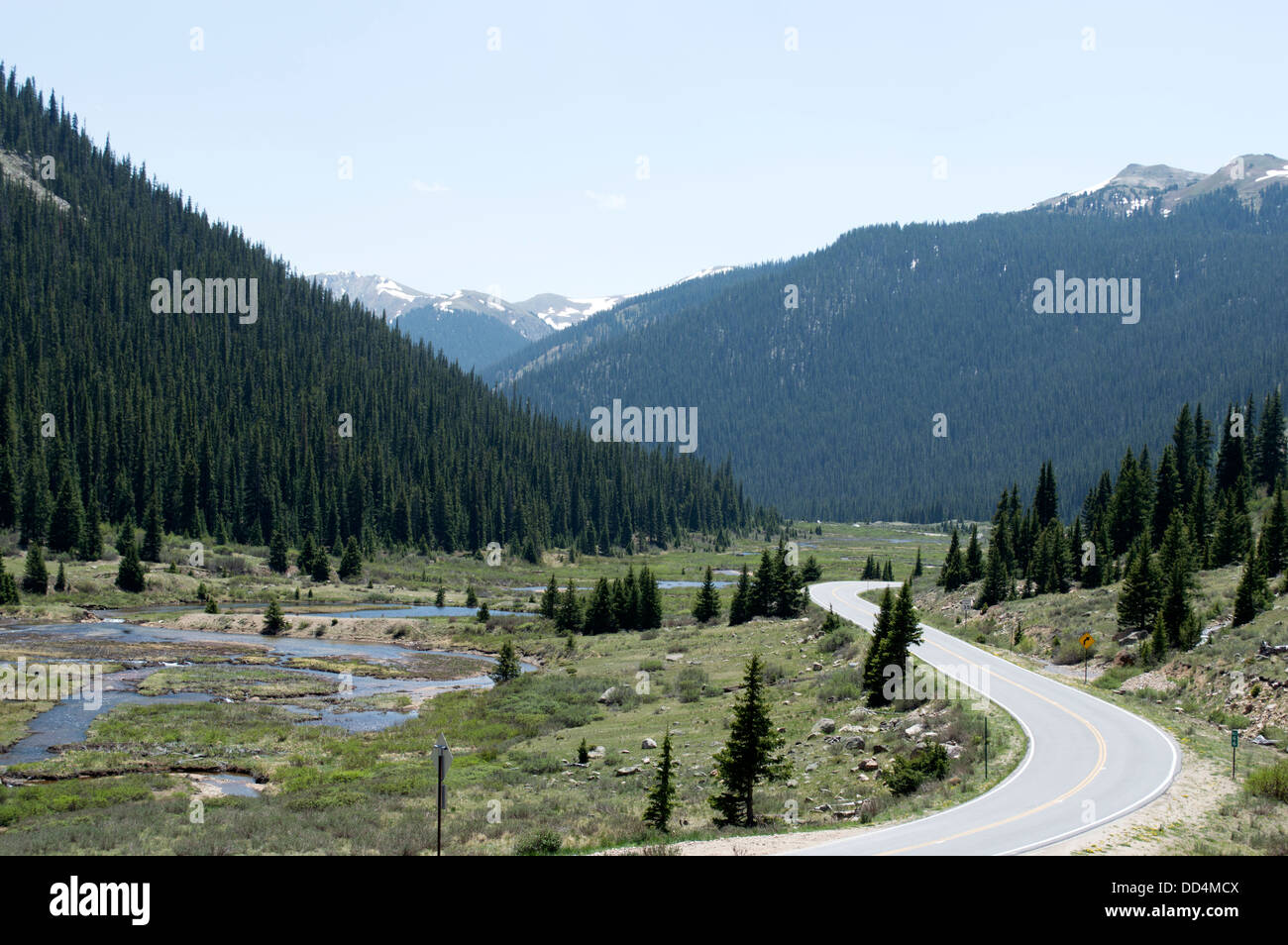 Independence Pass südlich von Aspen, Colorado. Stockfoto