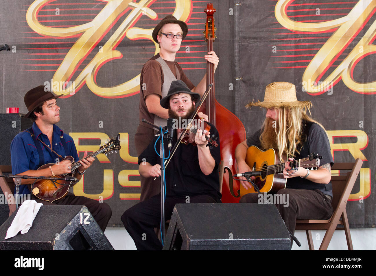 Hillbilly Band an der 2011 Kentucky State fair. Kentucky, USA Stockfoto
