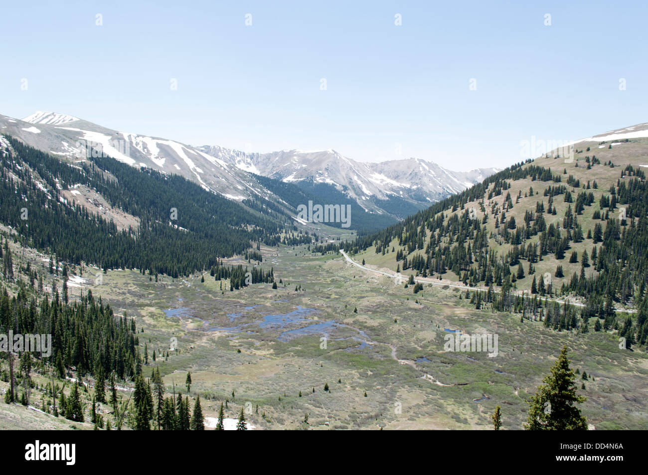 Independence Pass südlich von Aspen, Colorado. Stockfoto
