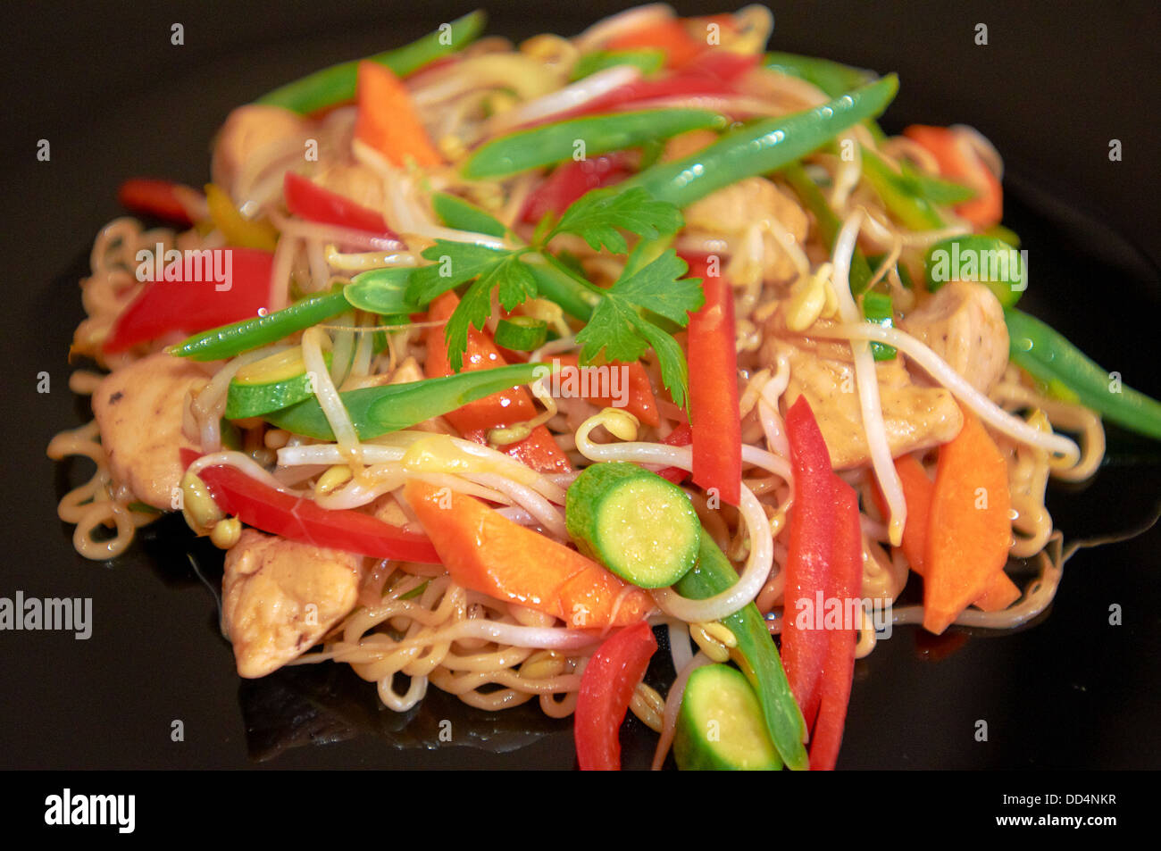 -Chinesisches Essen-Chinesisch Gastronomie. Stockfoto