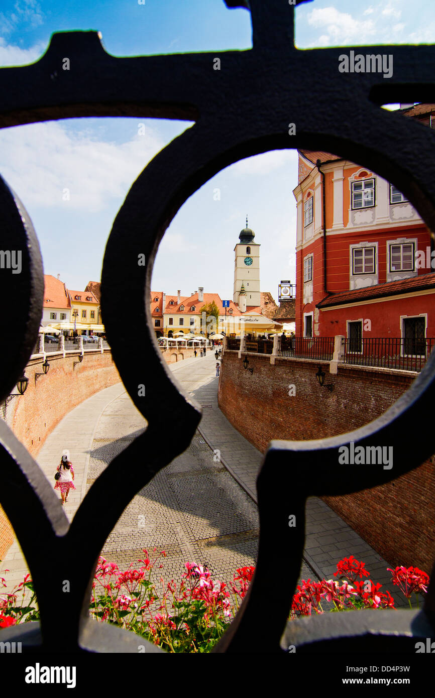 Hermannstadt (Sibiu) der Kulturhauptstadt Europas im Jahr 2007 Stockfoto