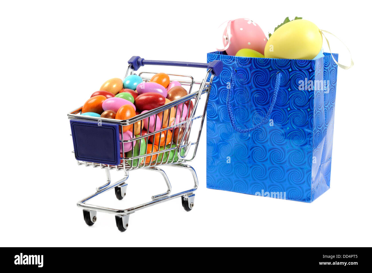 Ostern einkaufen Stockfoto