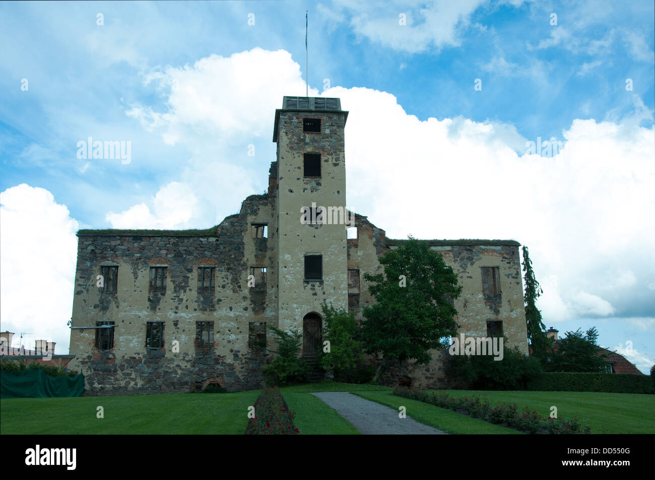 Stjärnorps Burg, errichtet von 1655 bis 1662. Alle Gebäude wurden 12. Mai 1789 durch einen Brand zerstört. Stockfoto