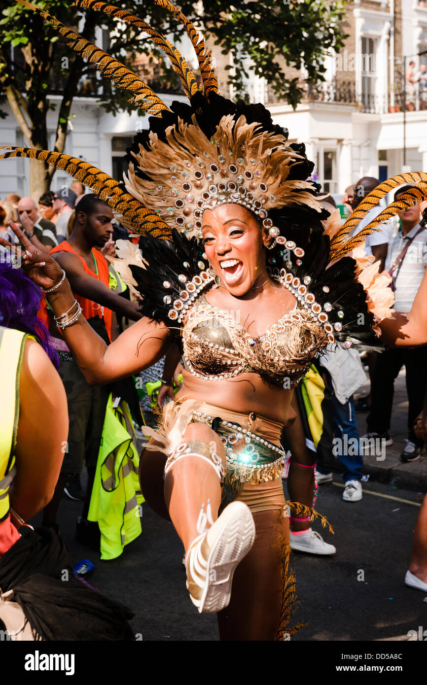 London, UK. 26. August 2013. Teilnehmer des 2013 Notting Hill Karneval am 26. August in London, UK. Bildnachweis: Tom Arne Hanslien/Alamy Live-Nachrichten Stockfoto
