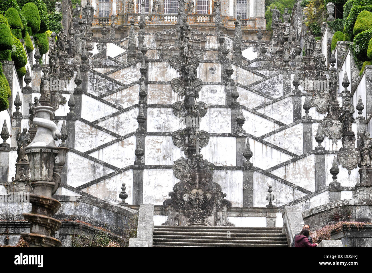 Wallfahrtskirche Bom Jesus Monte-Braga-Portugal Stockfoto