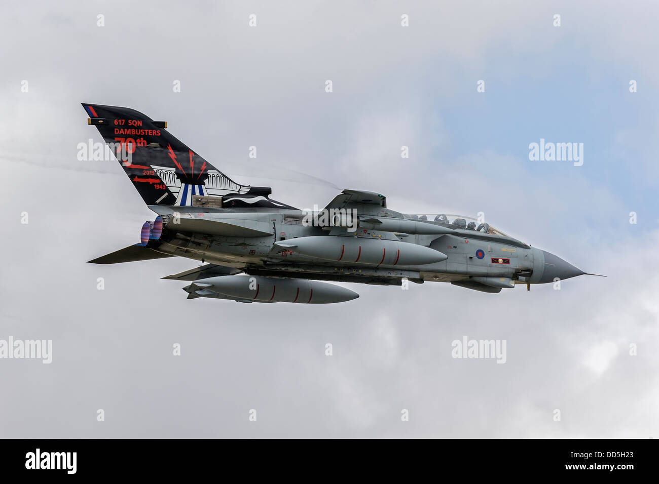 BAE Tornado GR4 617 Geschwader RAF am Abreisetag Stockfoto