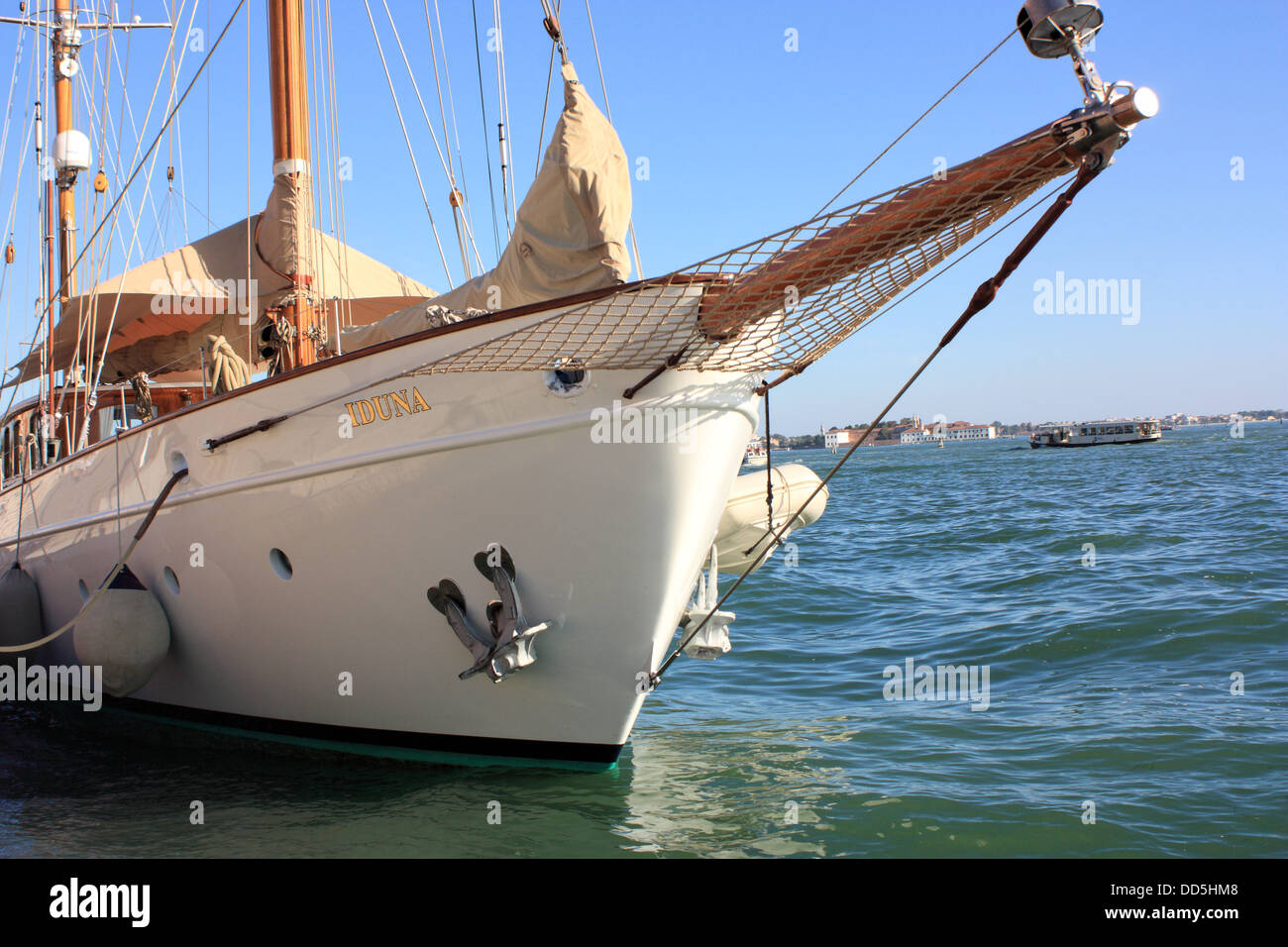 Klassische holländische Segelyacht Iduna Stockfoto