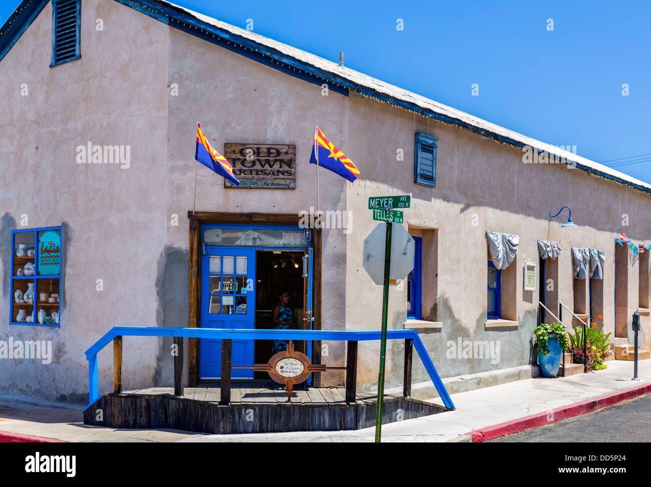 Altstadt-Handwerker-Geschäfte in der Altstadt, Tucson, Arizona, USA Stockfoto
