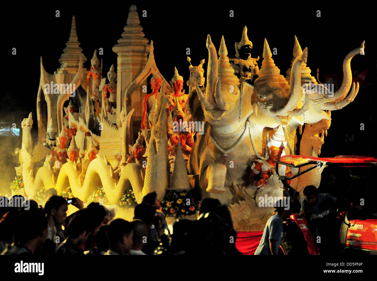 Thailand-Festival: Ubon Ratchathani Kerze Festival Stockfoto