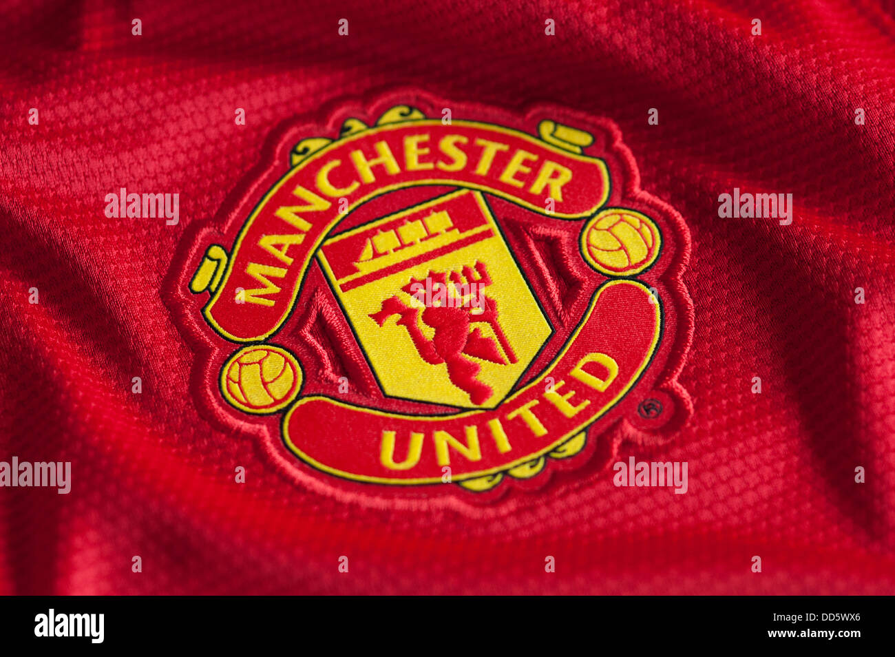 Manchester United Club Crest Stockfotografie Alamy