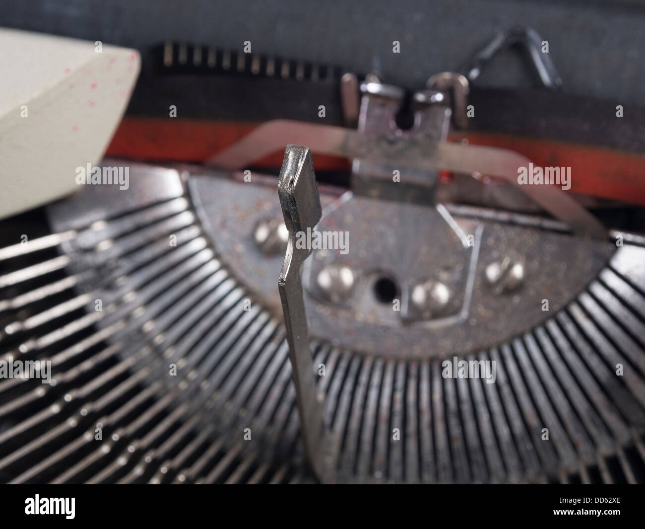 Schreibmaschine Typebar Hebel detail Stockfoto