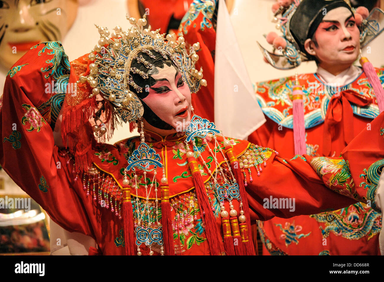 Asien-Singapur chinesische Oper Leistung Stockfoto