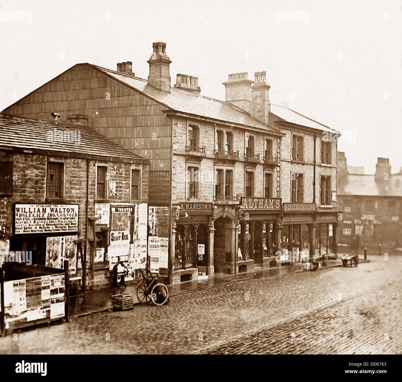Burnley Howe Street im Jahre 1883 Stockfoto