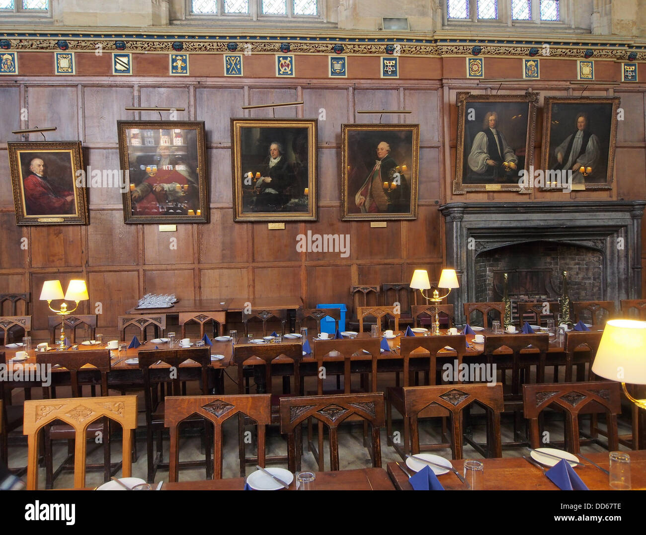 Universität Oxford, Christus Kirche College Hall Stockfoto