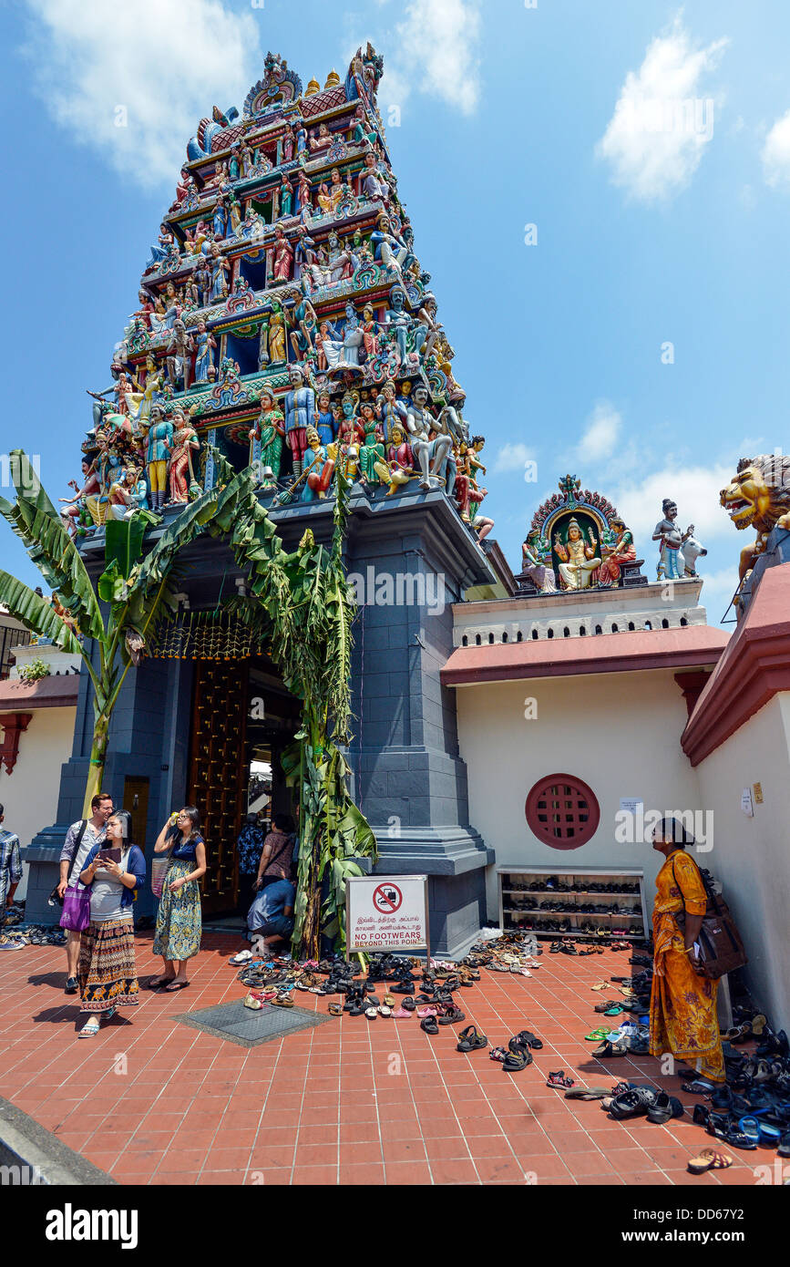 Asien-Singapur-Sri-Mariamman-Hindu-Tempel Stockfoto Asien-Singapur-Sri-Mariamman-Hindu-Tempel Stockfoto