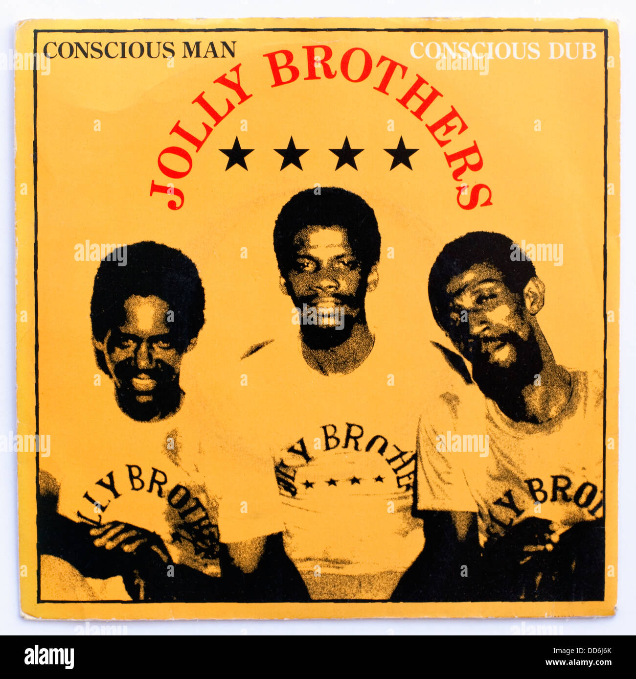 Jolly Brothers - Conscious man, 1978 7' Cover Single auf Ballistic/UA - nur für redaktionelle Verwendung Stockfoto