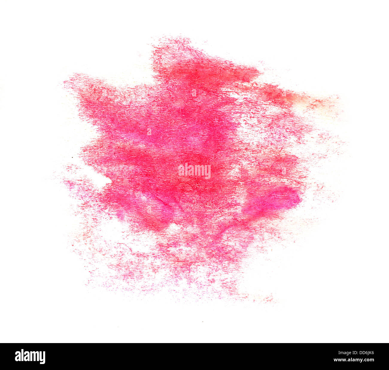 Farbe rosa Aquarellfarbe Splatter Splash Grunge Hintergrund Fleck abstrakte Textur Splat Kunst spray Stockfoto