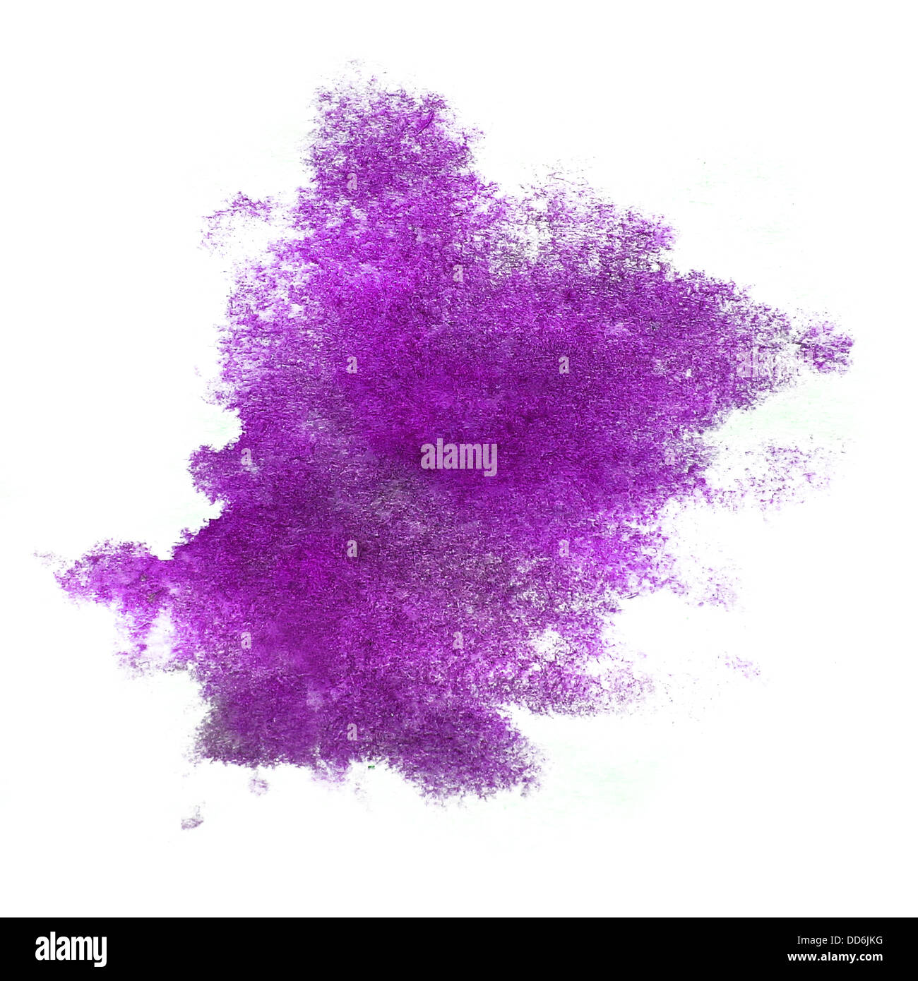 Farbe lila Aquarellfarbe Splatter Splash Grunge Hintergrund Fleck abstrakte Textur Splat Kunst spray Stockfoto