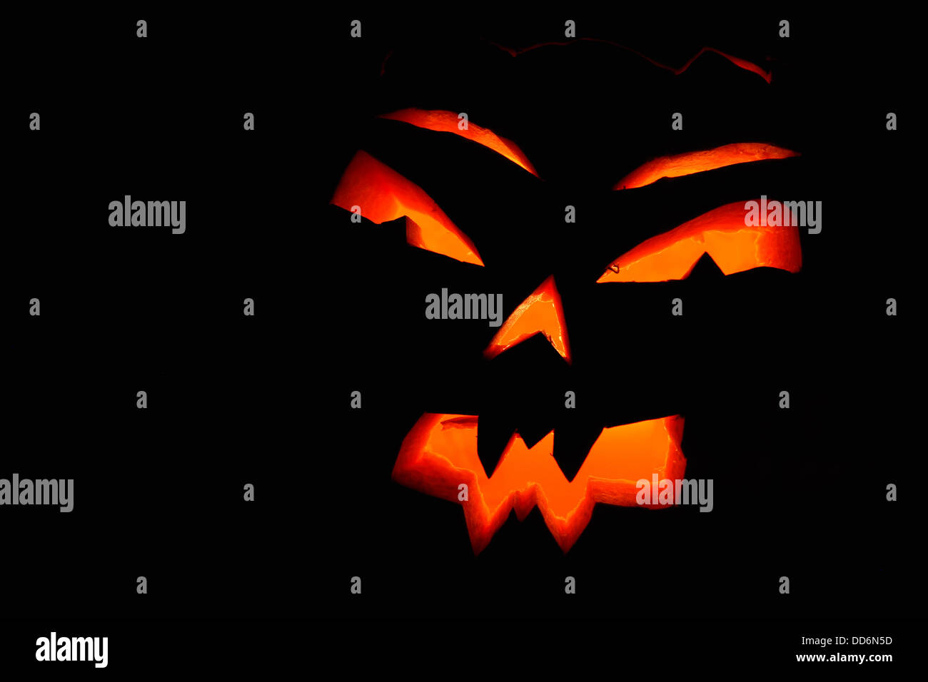 Detail der Halloween Grimasse Stockfoto