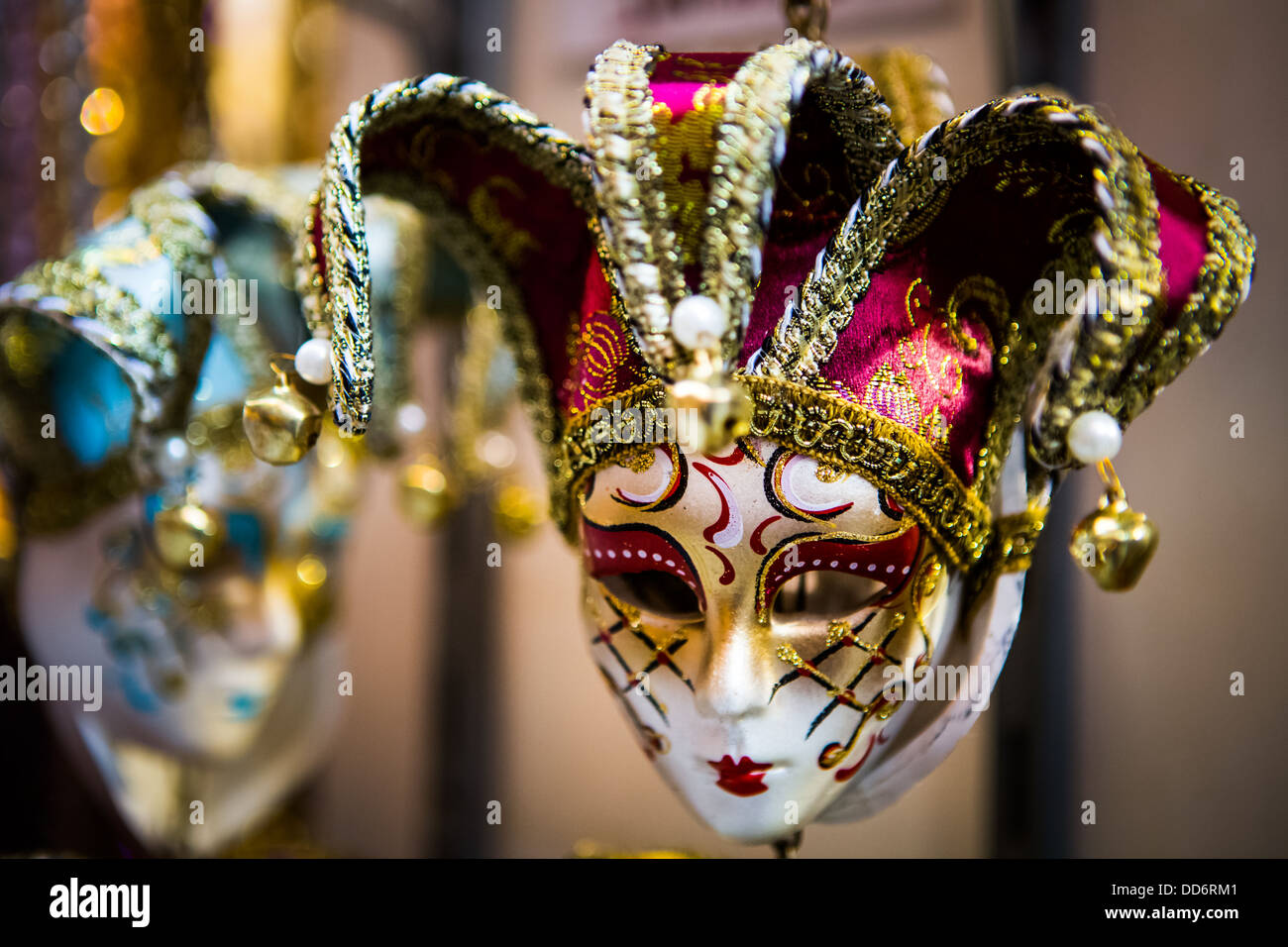 Karnevalsmaske aus Venedig Stockfoto