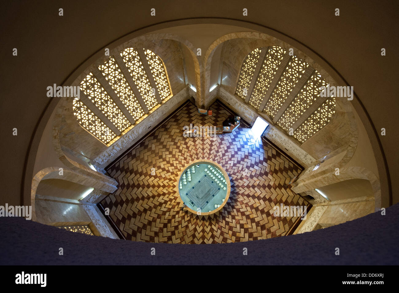 Voortrekker Monument, Ansicht von oben nach unten der Kenotaph, Pretoria, Südafrika Stockfoto